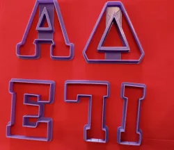 23 Pcs 7cm Greek Alphabet Cookie Cutter Cake decorating