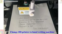 2d handwriting machine attachment