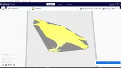2D Silhouette/Stencil Crow