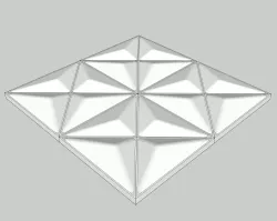 3D Pyramids panel for 3D printing