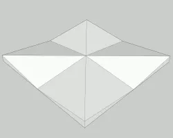 3D Triangles panel for 3D printing