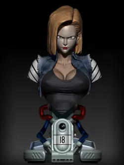 A18 Android 18 printable real size