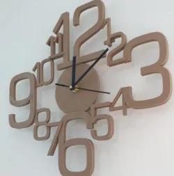 analog clock 3d relief decoration