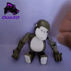 Articulated monkey - The three monkey brothers