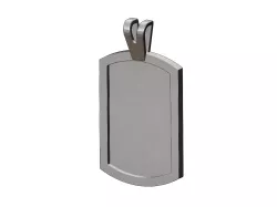 Basic Dogtag pendant and charm 3D print model