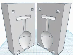 Batman butt plug mold
