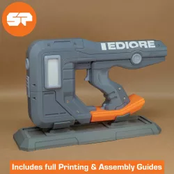 Borderlands Tediore Pistol 3D Model - Display Stand Included - 3D printable Borderlands 3 Prop - Borderlands Replica Weapon for Cosplay