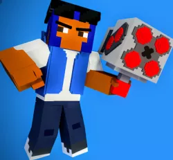 Brock brawl stars in Minecraft