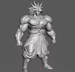 Broly Super Saiyan - Dragon Ball - 3D Model