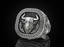 Bull ring Greek ornament