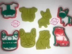 cookie cutters, cookie cutters, bulldog, dog,dog,dogs