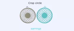 Crop circle earrings