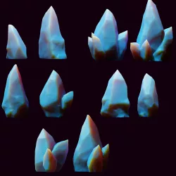 Crystals pack