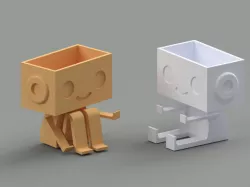 Cute Robot Planter