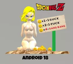 DBZ Android 18 C18 Naked Printable - Sex For Crystal Ball