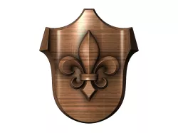 Decorative Lys flower heraldic lily Shield 3D print model      Description     Comments (0)     Reviews (0)