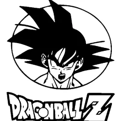 Dragon Ball Z logo wall decal