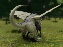 Dragon on centaur