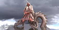 Dragon Samurai warrior