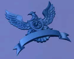 Eagle and banner