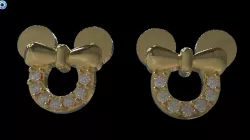 Earring Minnies, Minnie Mouse Earrings