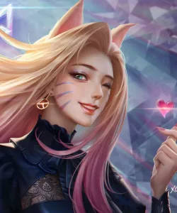 Ears for headphones based on Ahri KDA