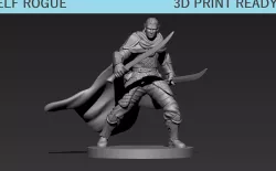Elf Rogue Miniature