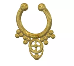 fake nose hook FAKE NIPPLE Clamps Pendant PIERCING  Female Septum Barbaella male Non-Piercing Body Jewellery Bondage Weight femJ-47 3d print cnc