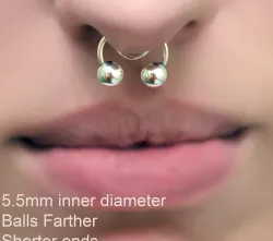 fake nose hook FAKE NIPPLE PIERCING "BALLS FARTHER" Female Septum Barbaella male Non-Piercing Body Jewellery Bondage Weight femJ-41 3d print cnc