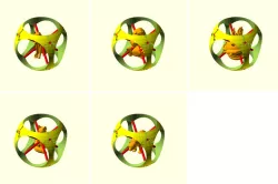 figurine in a dice