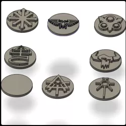 Game Tracker – Ultimate - Faction Army State & Dial Caps