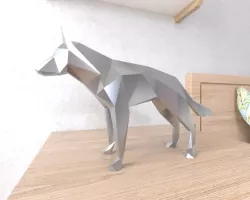 German shepherd dog Lowpoly