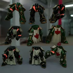 Gloomy Angels + Templar Crusaders Prime Knightly Legs (Builder)