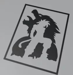 Goku SSJ4 Ozaru Stencil
