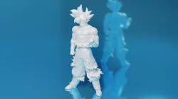 Goku Ultra Instinct Fight Pose - HD Remix