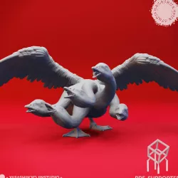 Goose Hydra - Tabletop Miniature (Pre-Supported)