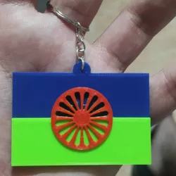 Gypsy flag keychain