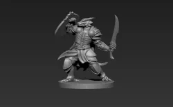 Half-Dragon Paladin Miniature