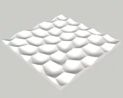 Hexagons 3D panel for 3D printing