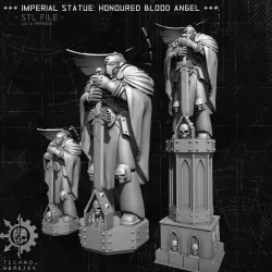 Imperial Statue - Honored Blood Angel Marine