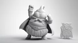 Innocent Majin Buu and Dabura Cookie 3D Printed Model 3D print model