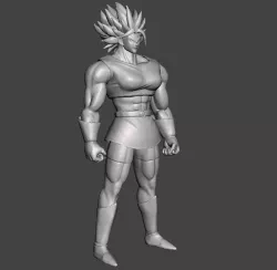Kale Super Saiyan Berserk 3D Model