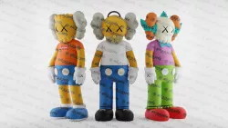 Kaws Bart Simpson x Homer Simpson x Krusty the Clown