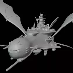 Kirby Halberd Meta Knight Airship Figure