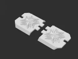 Land Raider Perso Black Templar sponsos Crusade (Left & Right)