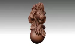 Lion Chain pendant 3D print model