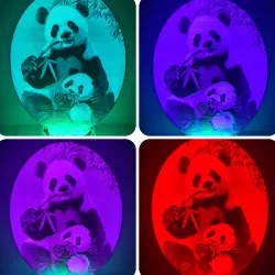 LITHO LAMP PANDA AND SAVANNA