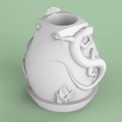 Lizard modern pot