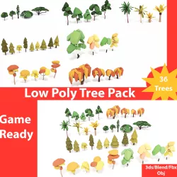 Low poly Trees