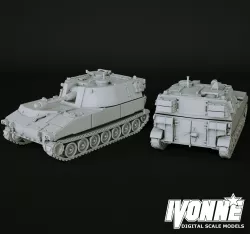 M108 Self-propelled howitzer 1:64 scale model